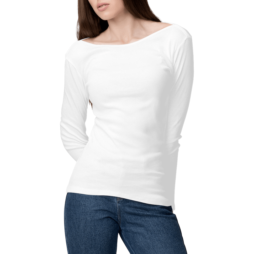 Women's Ultra Lightweight Long Sleeve T-Shirt - 100% Organic Cotton, Flourish Long sleeve t-shirt