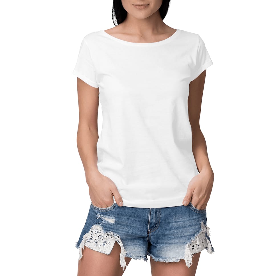 Women's Slub-Look T-Shirt - Ultra-Lightweight Organic Cotton, Let's Do Better Women's Slub T-Shirt